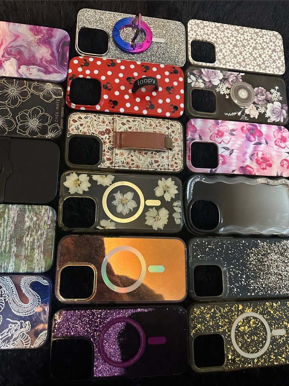 iPhone 14 Pro Max cases. Casetify, Casely, pop socket, case mate, and more